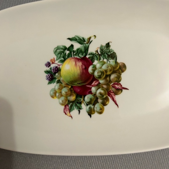Naaman Israel Porcelain Serving Platter Vintage 1970’s 10 1/2” L x 5 1/2” W - Picture 9 of 10
